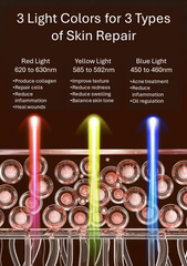 Line9: Headwear for 3 Color LED Light Therapy