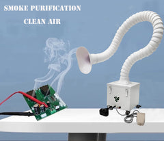 Small Smoke Purifier Mobile Welding Dust Purifier with 4.5Ft Suction Arm Pedal Type for Smoke Purification Treatment 12V