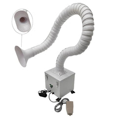 Small Smoke Purifier Mobile Welding Dust Purifier with 4.5Ft Suction Arm Pedal Type for Smoke Purification Treatment 12V
