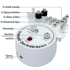 Diamond Microdermabrasion Machine, Powerful Suction Professional Microdermabrasion Machine, Home Use Facial Skin Care Equipment