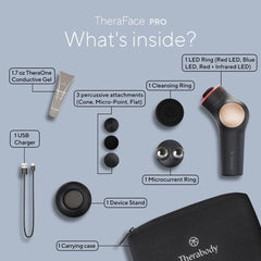 TheraFace PRO Microcurrent Facial Device - 8-in-1 Massager, LED Therapy & More