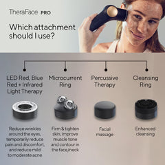 TheraFace PRO Microcurrent Facial Device - 8-in-1 Massager, LED Therapy & More