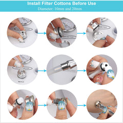 Professional Upgraded Diamond Microdermabrasion Machine MCWDOIT 65-68cm Hg Suction Power