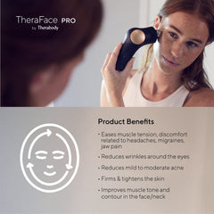 TheraFace PRO Microcurrent Facial Device - 8-in-1 Massager, LED Therapy & More