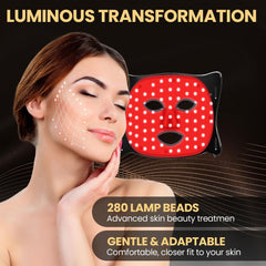 Lovsheme LED Face Mask. Light Therapy for Face Acne, Wrinkles & Skin Rejuvenation.