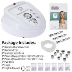 Professional Upgraded Diamond Microdermabrasion Machine MCWDOIT 65-68cm Hg Suction Power