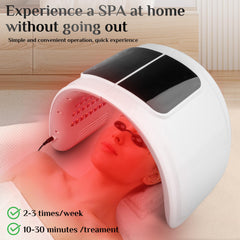 YHRK Red Light Therapy Mask, LED Therapy Light, 7 Color Light Therapy Mask Beauty Photon Skin Phototherapy Machine with Spray Function
