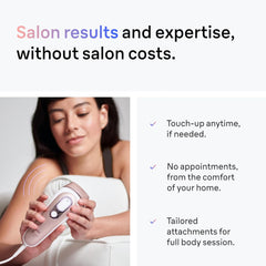 IPL Skin I·Expert, at Home Laser Hair Removal, Holiday Gifts for Women and Men with Free App, Vanity Case, Venus Razor, 4 Smart Heads, PL7387