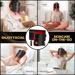 Lovsheme LED Face Mask. Light Therapy for Face Acne, Wrinkles & Skin Rejuvenation.
