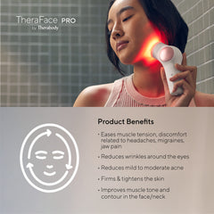 TheraFace PRO Microcurrent Facial Device - 8-in-1 Massager, LED Therapy & More