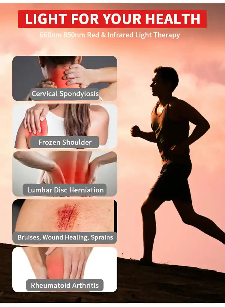 MaxPro2400 2400W Muscle Pain Relief Red Light Therapy Device
