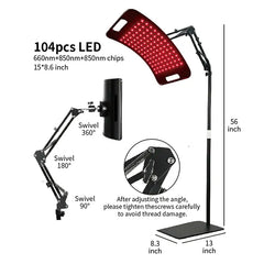 Line9 Portable Red & Infrared LED Light Therapy Panel (bracket style)