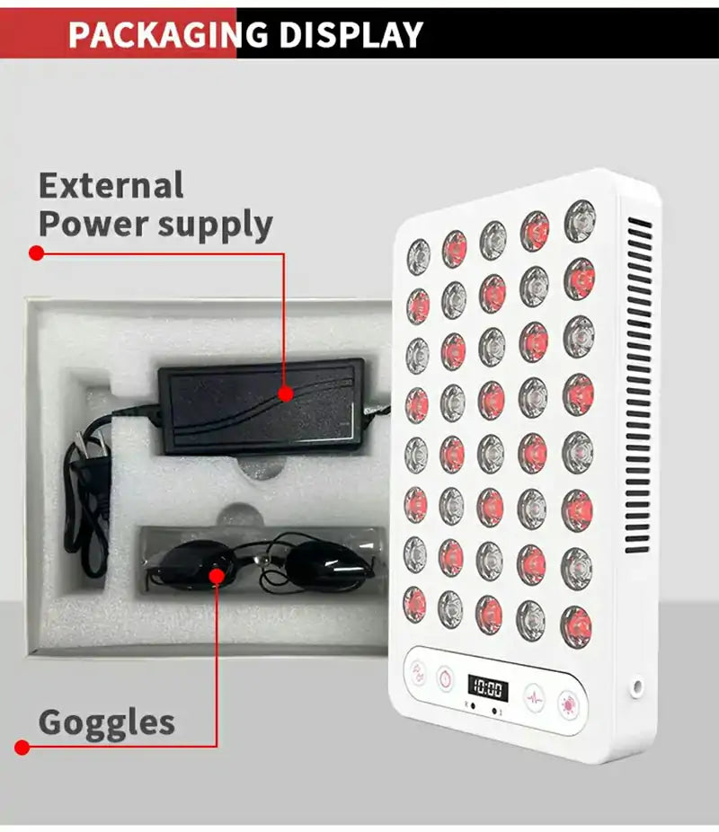 Enhanced Portable 660nm & 850nm Red Light Therapy Lamp
