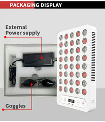 Enhanced Portable 660nm & 850nm Red Light Therapy Lamp