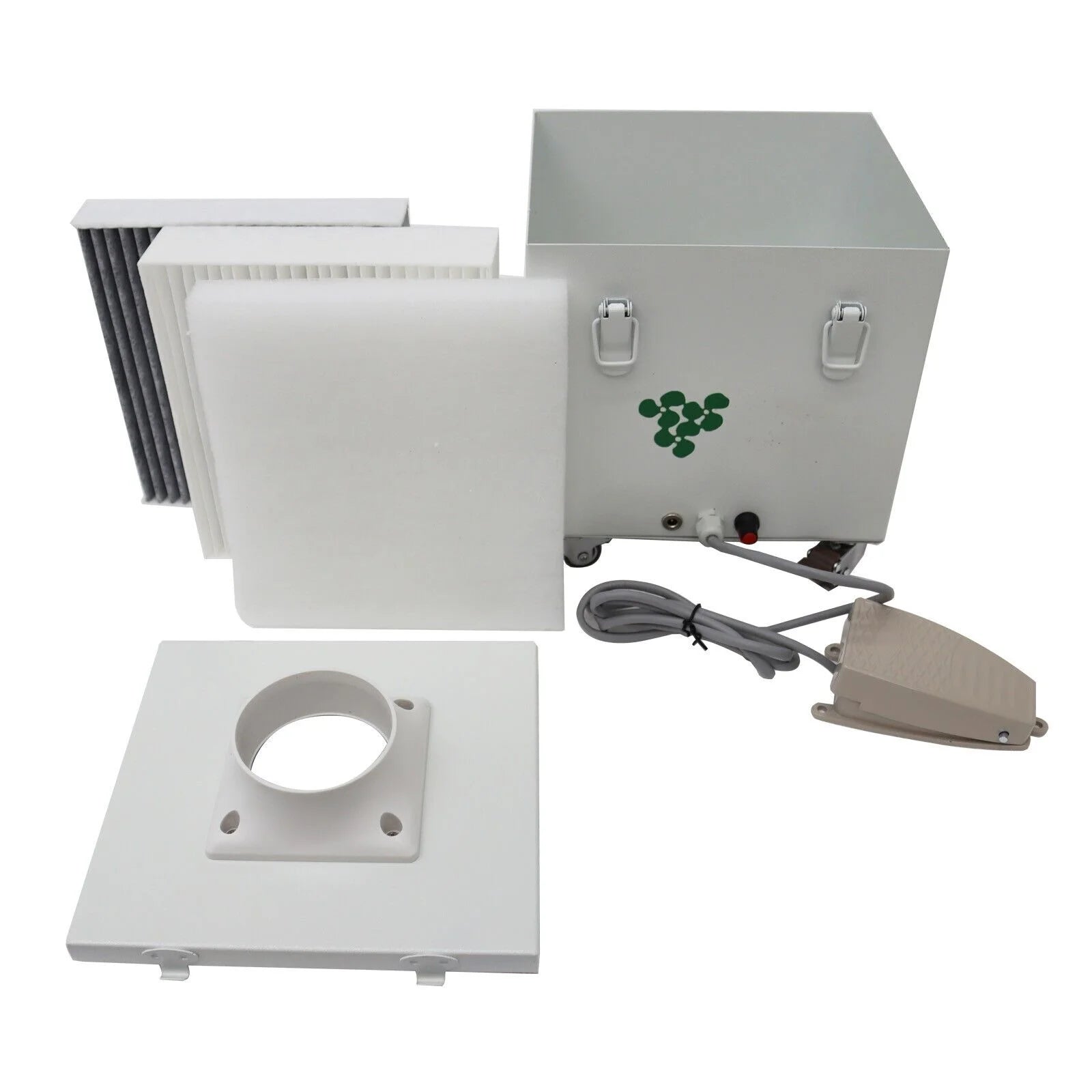 Small Smoke Purifier Mobile Welding Dust Purifier with 4.5Ft Suction Arm Pedal Type for Smoke Purification Treatment 12V