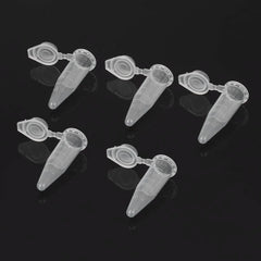 1000Pcs Mini Centrifuge Tubes 1.5Ml Raduated Clear Plastic Centrifuge Vials with Flat-Top Snap Cap