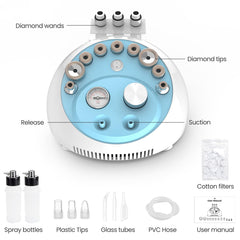 Diamond Microdermabrasion Machine, Dermabrasion Facial Machine for Exfoliation & Blackhead Removal, Home Use Facial Skin Care Equipment