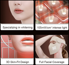 4D LED Silicone Light Therapy Mask
