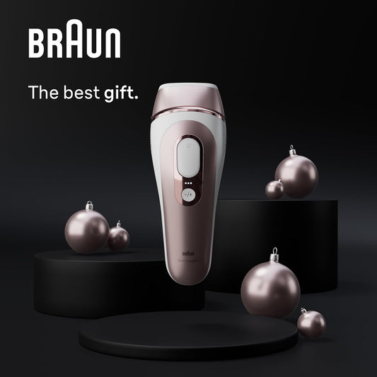 IPL Skin I·Expert, at Home Laser Hair Removal, Holiday Gifts for Women and Men with Free App, Vanity Case, Venus Razor, 4 Smart Heads, PL7387